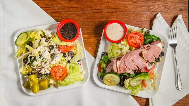 2 Salads.