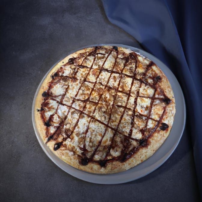 BBQ Chicken Pizza.