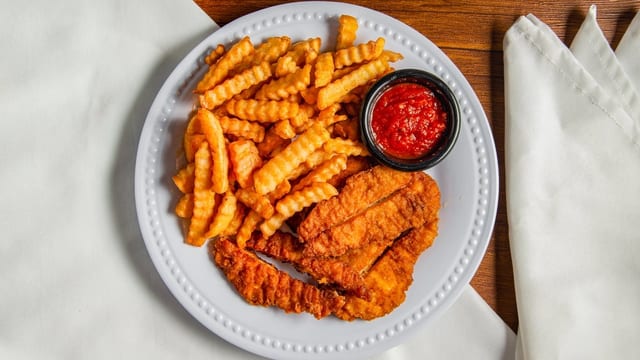 Chicken Nuggets with Fries.