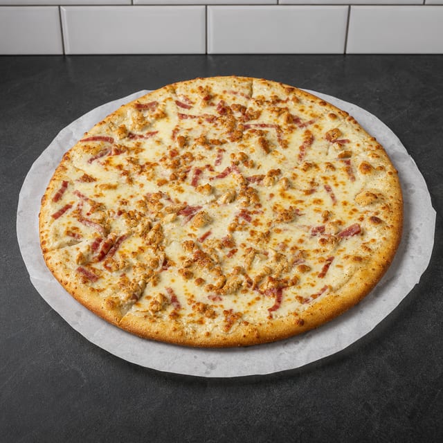 Ranch Chicken Bacon Pizza.