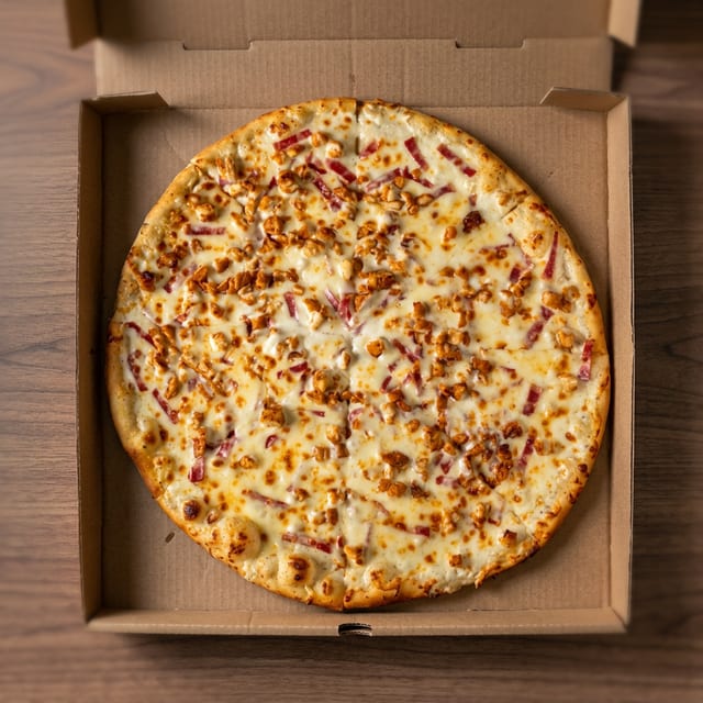 Ranch Chicken Bacon Pizza.