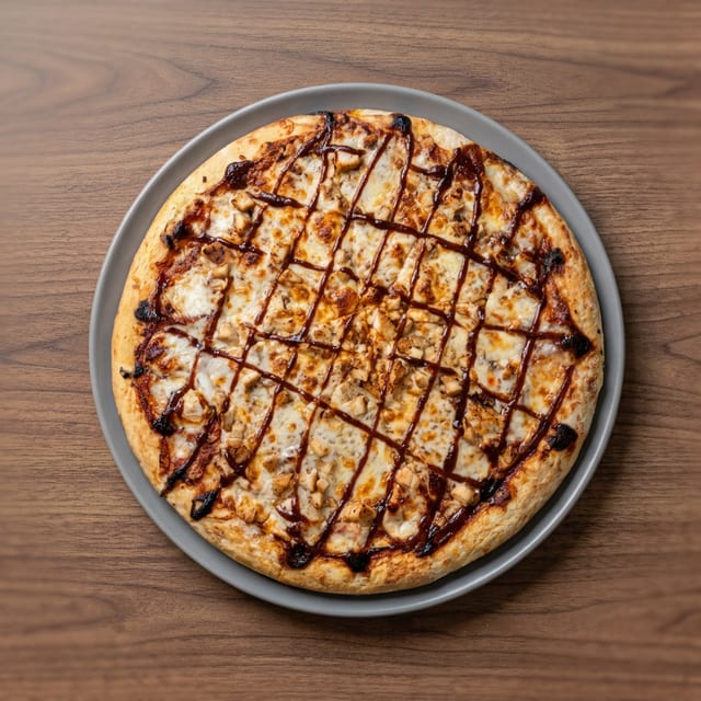 BBQ Chicken Pizza.