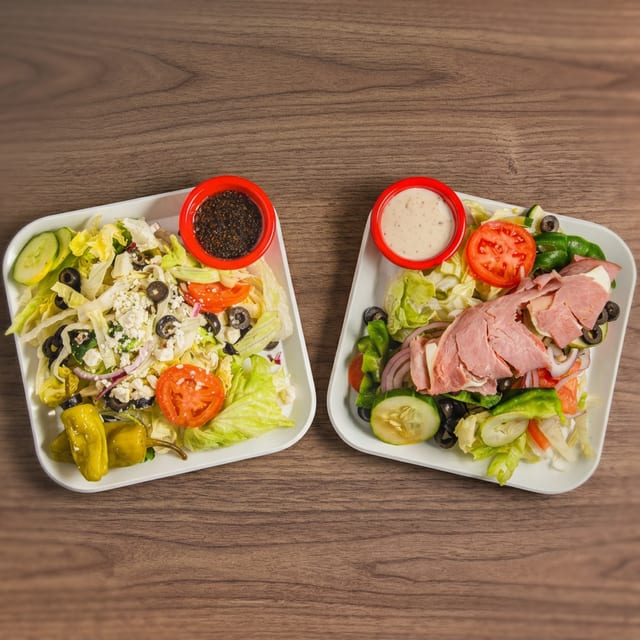 2 Salads.